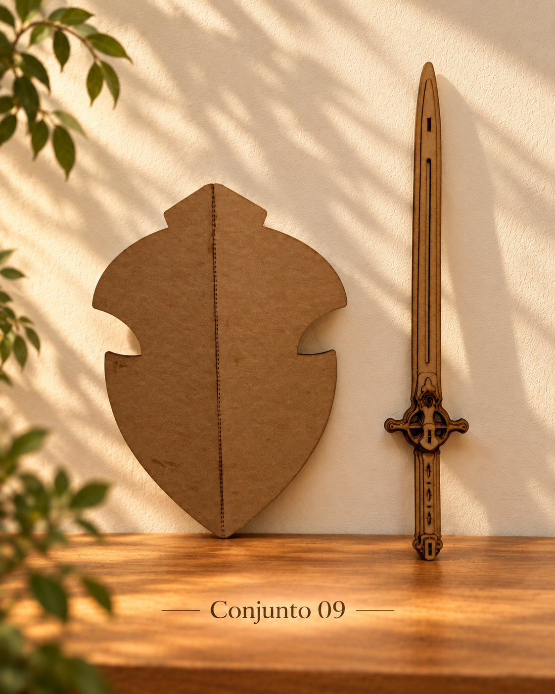 Conjunto 09 - Espada e Escudo